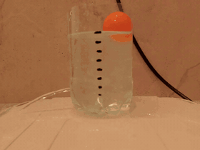 Real draining container video